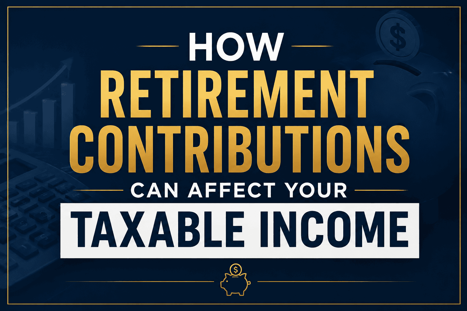 How Retirement Contributions Can Affect Your Taxable Income