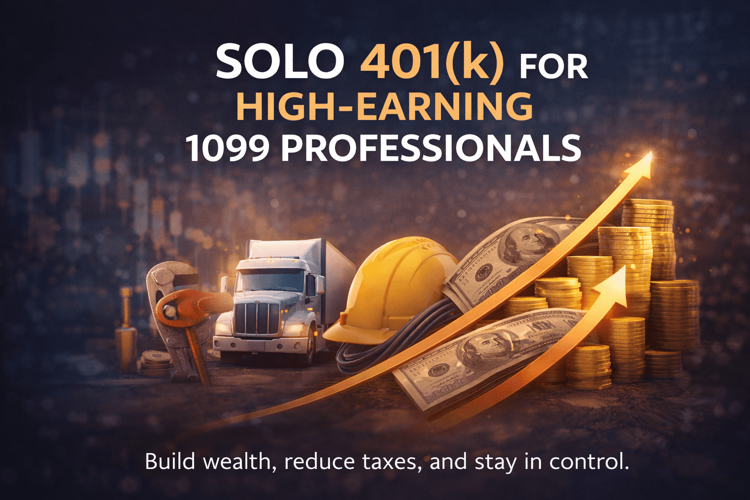 How High-Earning 1099 Workers Like Truckers, Electricians, and Plumbers Can Use a Solo 401(k) to Do More